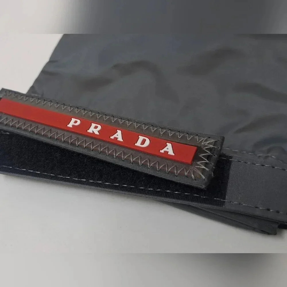 NWT Prada Linea Rossa Black  Black Sport Rectangle SPS 04O 1BO-1A1 58-16-140 - Picture 2 of 16